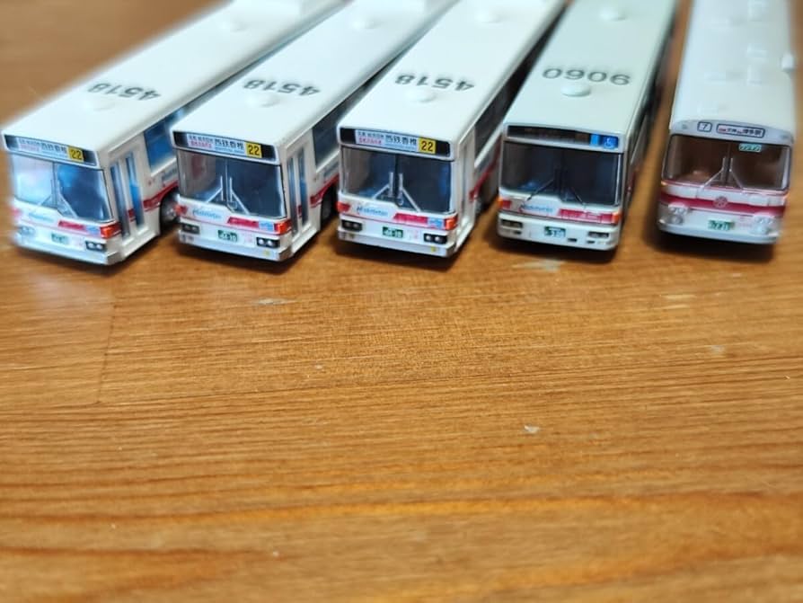 Amazon.co.jp: バスコレクション 西鉄バス 赤バス5台アソート